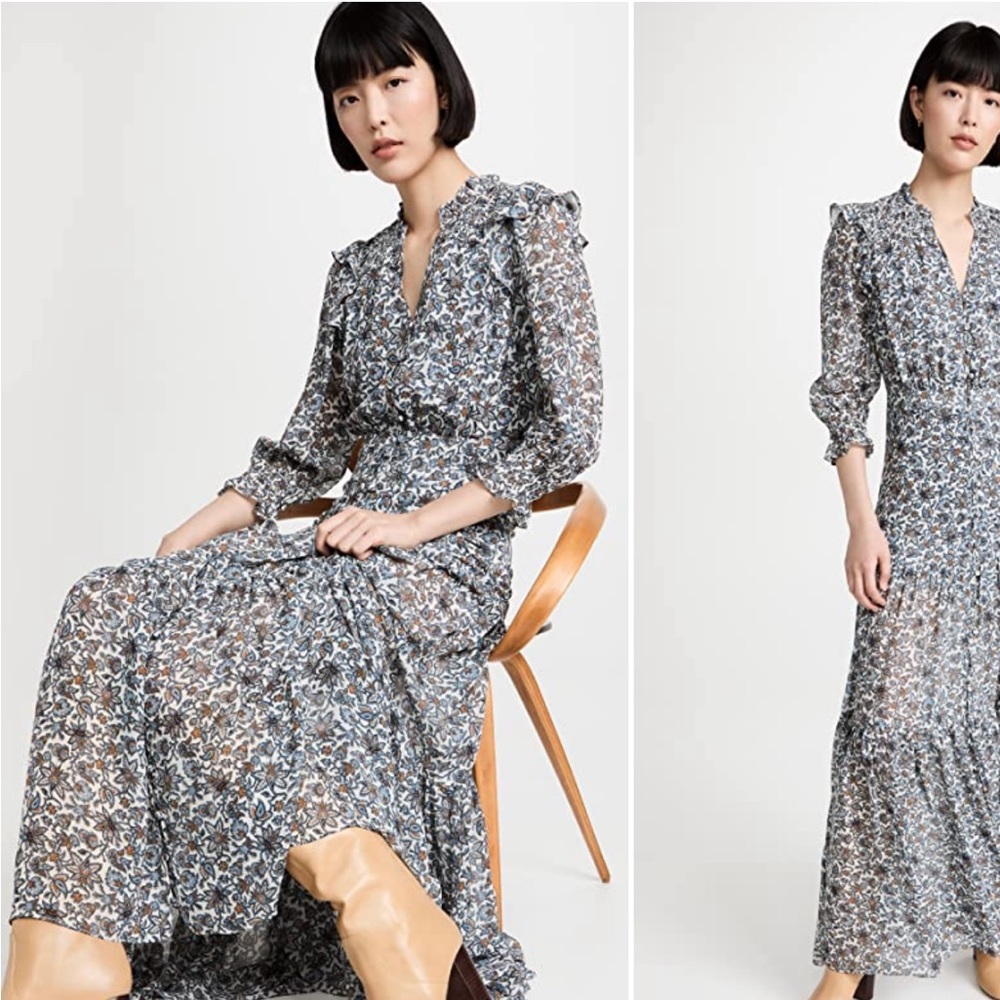 NWOT Veronica Beard Nitza Maxi Dress